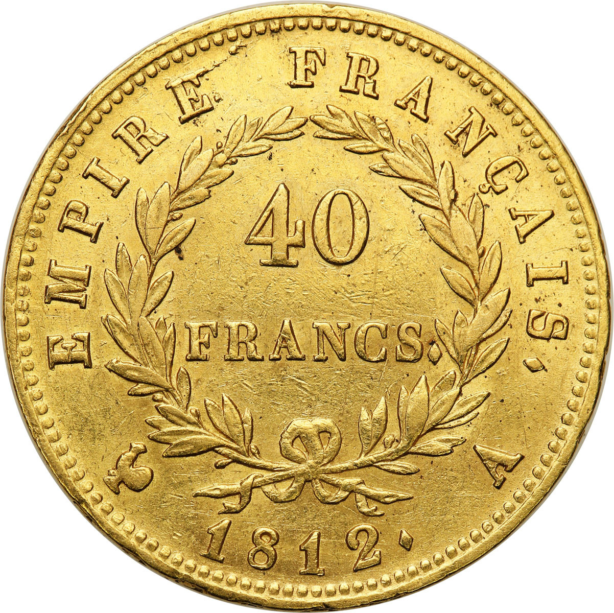 Francja, Napoleon Bonaparte (1804-1815). 40 franków 1812 A, Paryż